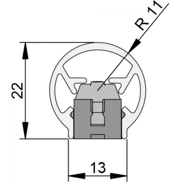 Athmer Fingerschutz-Profil BU 22K+/1980